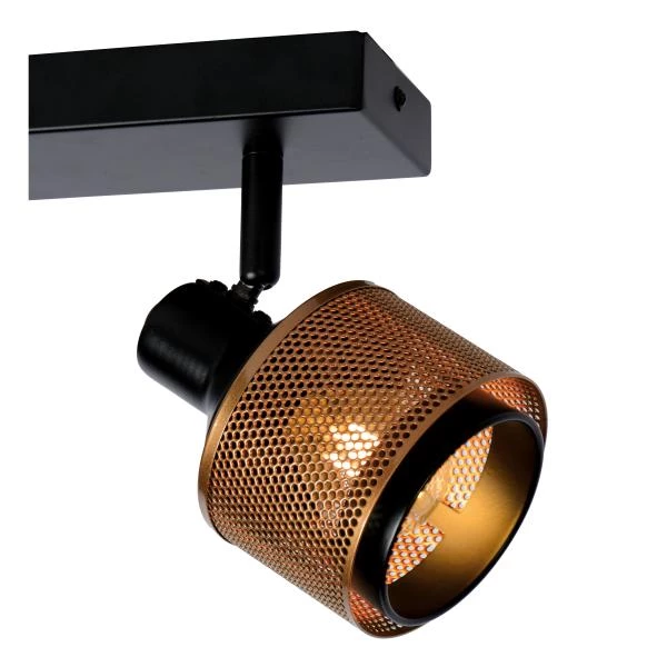 Lucide RAFA - Spot plafond - 2xE14 - Noir - détail 1